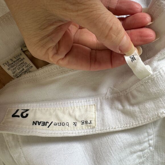 rag & bone White Brigade DRE Distressed Skinny Jean 5 Pocket Stretch Denim 28 - Picture 7 of 13